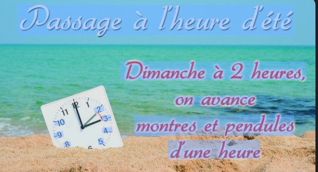Passage à l'heure d'été
