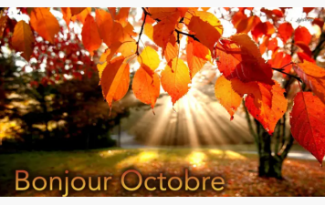 Calendrier OCTOBRE 2025