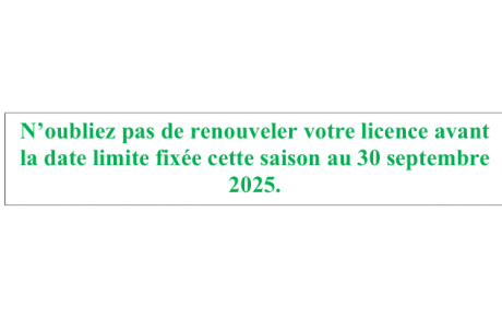 Licences 2025-2026